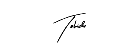 Enhance your business communications with Tohidu signature in Arty Signature lettering. Clean, modern, and universally compatible. Tohidu signature style 8 images and pictures png