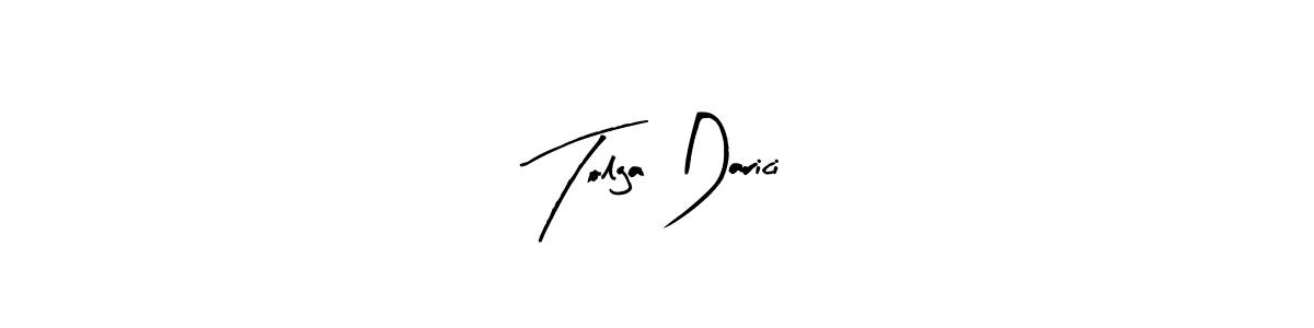 How to make Tolga Darici name signature. Use Arty Signature style for creating short signs online. This is the latest handwritten sign. Tolga Darici signature style 8 images and pictures png