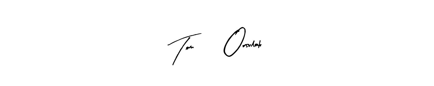 How to make Tomáš Orsulak name signature. Use Arty Signature style for creating short signs online. This is the latest handwritten sign. Tomáš Orsulak signature style 8 images and pictures png