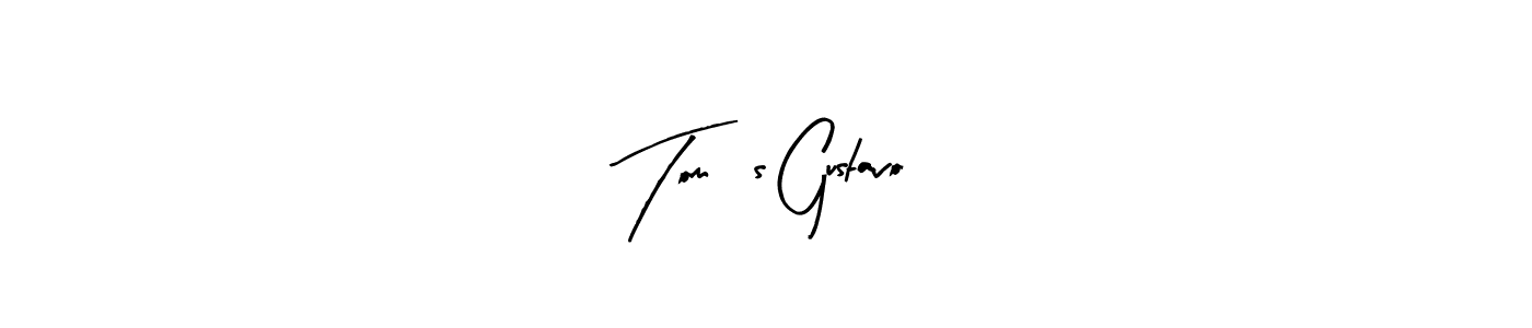 Create a beautiful signature design for name Tomás Gustavo. With this signature (Arty Signature) fonts, you can make a handwritten signature for free. Tomás Gustavo signature style 8 images and pictures png