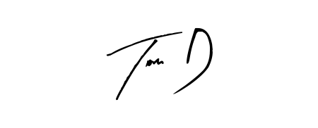 Stand out with a creative autograph for Tom D. The Arty Signature styling blends modern aesthetics with classic signature flourishes. Tom D signature style 8 images and pictures png