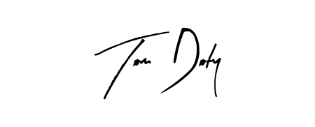 A classic penmanship look for Tom Doty. The Arty Signature font brings timeless elegance and confidence to every signed document. Tom Doty signature style 8 images and pictures png