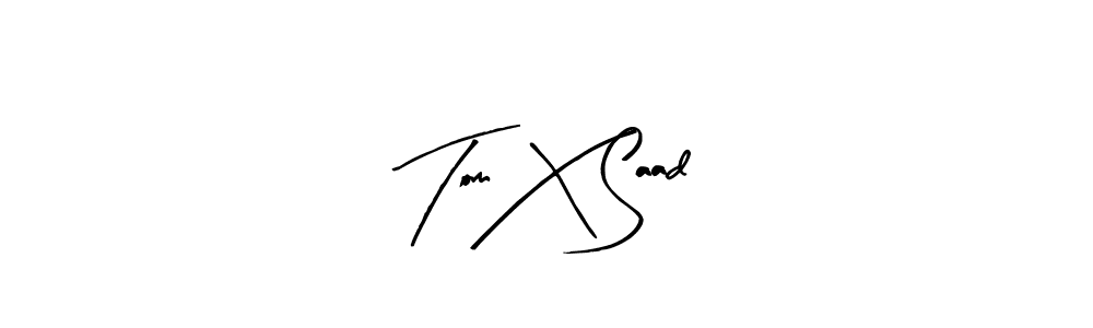 The best way (Arty Signature) to make a short signature is to pick only two or three words in your name. The name Tom X Saad include a total of six letters. For converting this name. Tom X Saad signature style 8 images and pictures png