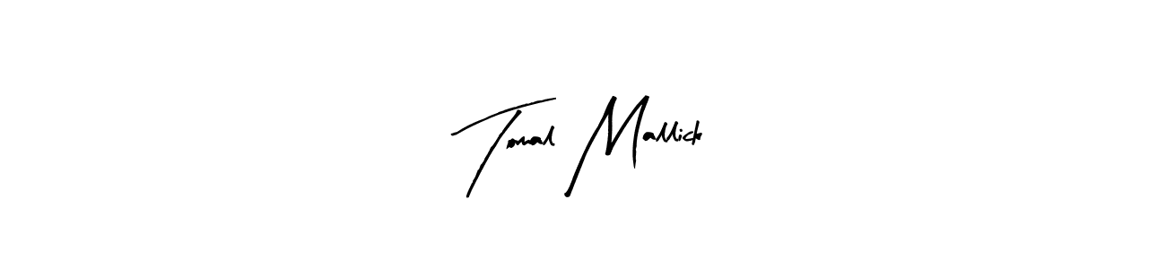 Create a beautiful signature design for name Tomal Mallick. With this signature (Arty Signature) fonts, you can make a handwritten signature for free. Tomal Mallick signature style 8 images and pictures png