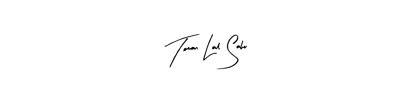 Design your own signature with our free online signature maker. With this signature software, you can create a handwritten (Arty Signature) signature for name Toman Lal Sahu. Toman Lal Sahu signature style 8 images and pictures png