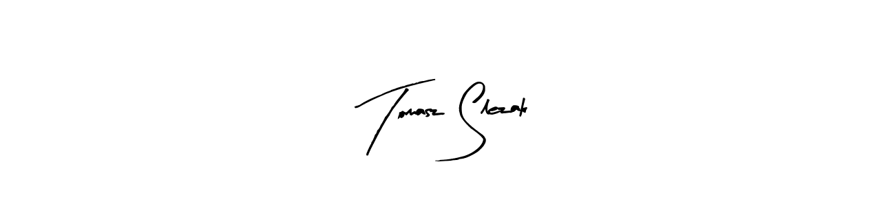 Similarly Arty Signature is the best handwritten signature design. Signature creator online .You can use it as an online autograph creator for name Tomasz Slezak. Tomasz Slezak signature style 8 images and pictures png