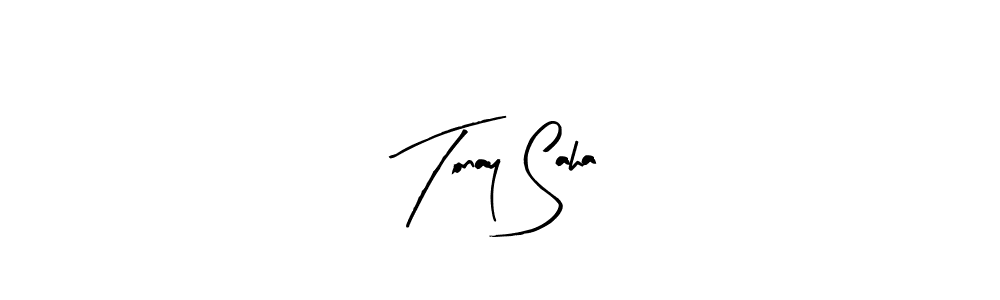 How to make Tonay Saha name signature. Use Arty Signature style for creating short signs online. This is the latest handwritten sign. Tonay Saha signature style 8 images and pictures png