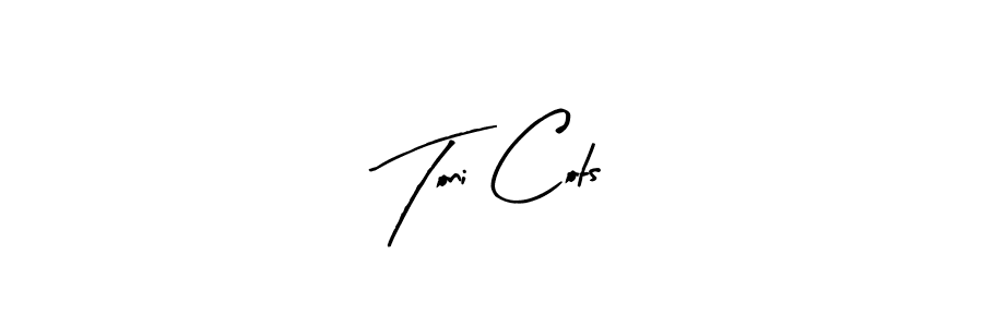 Create a beautiful signature design for name Toni Cots. With this signature (Arty Signature) fonts, you can make a handwritten signature for free. Toni Cots signature style 8 images and pictures png