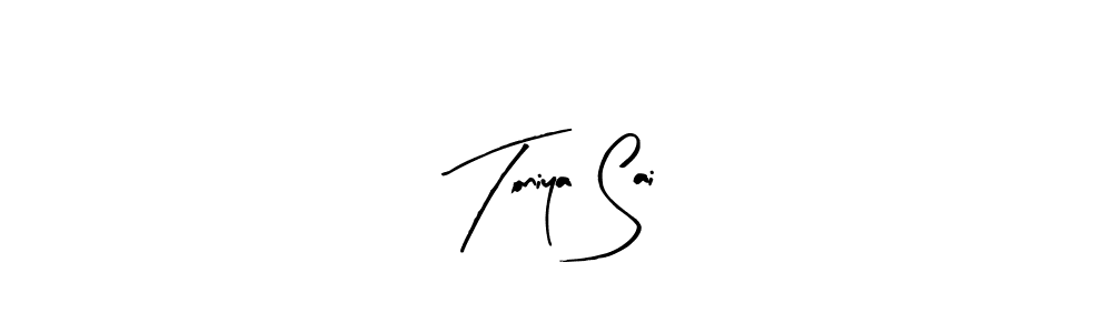 if you are searching for the best signature style for your name Toniya Sai. so please give up your signature search. here we have designed multiple signature styles  using Arty Signature. Toniya Sai signature style 8 images and pictures png