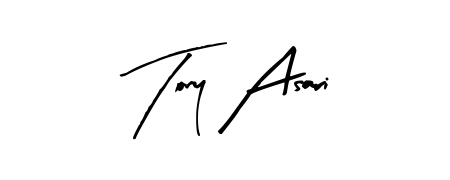 Personalize your online presence with Tony Asari signature rendered in elegant Arty Signature font. Great for website footers and blogs. Tony Asari signature style 8 images and pictures png