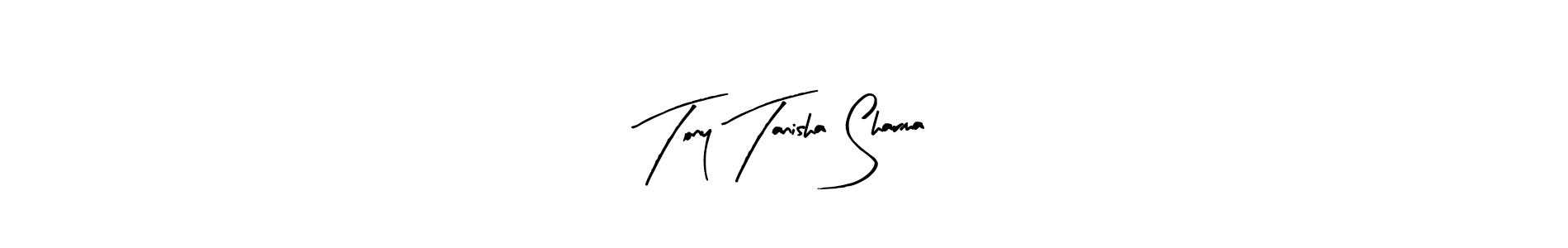 Tony Tanisha Sharma stylish signature style. Best Handwritten Sign (Arty Signature) for my name. Handwritten Signature Collection Ideas for my name Tony Tanisha Sharma. Tony Tanisha Sharma signature style 8 images and pictures png