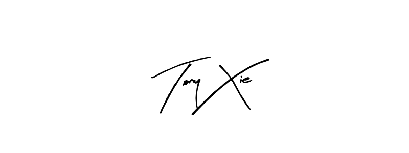 You should practise on your own different ways (Arty Signature) to write your name (Tony Xie) in signature. don't let someone else do it for you. Tony Xie signature style 8 images and pictures png