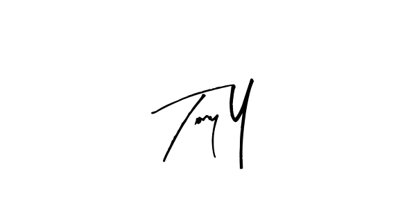 It looks lik you need a new signature style for name Tony Y. Design unique handwritten (Arty Signature) signature with our free signature maker in just a few clicks. Tony Y signature style 8 images and pictures png