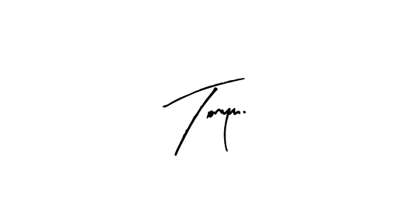 How to make Tonym. name signature. Use Arty Signature style for creating short signs online. This is the latest handwritten sign. Tonym. signature style 8 images and pictures png