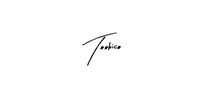 Create a beautiful signature design for name Tookico. With this signature (Arty Signature) fonts, you can make a handwritten signature for free. Tookico signature style 8 images and pictures png