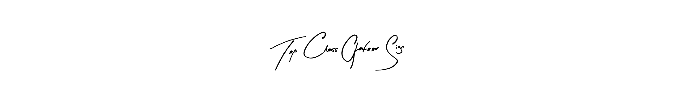 Also You can easily find your signature by using the search form. We will create Top Class Ghafoor Sign name handwritten signature images for you free of cost using Arty Signature sign style. Top Class Ghafoor Sign signature style 8 images and pictures png