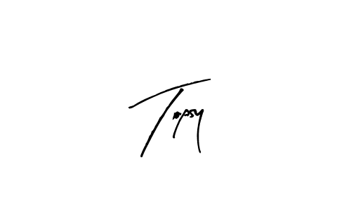 Similarly Arty Signature is the best handwritten signature design. Signature creator online .You can use it as an online autograph creator for name Topsy. Topsy signature style 8 images and pictures png