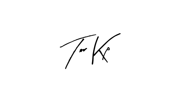 Design your own signature with our free online signature maker. With this signature software, you can create a handwritten (Arty Signature) signature for name Tor Kp. Tor Kp signature style 8 images and pictures png