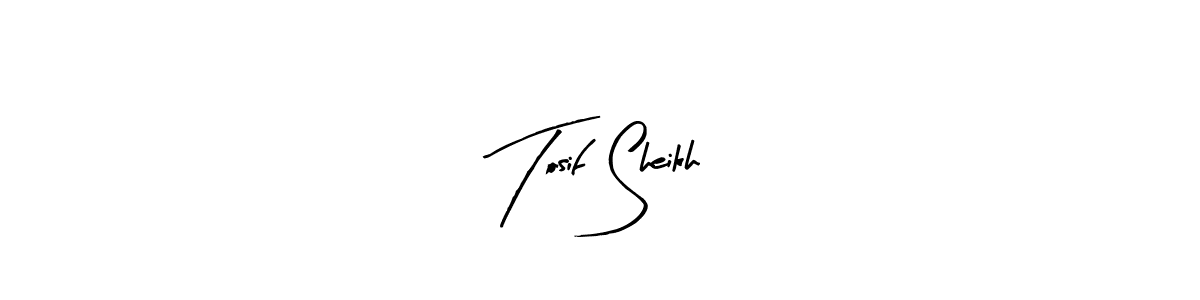 It looks lik you need a new signature style for name Tosif Sheikh. Design unique handwritten (Arty Signature) signature with our free signature maker in just a few clicks. Tosif Sheikh signature style 8 images and pictures png