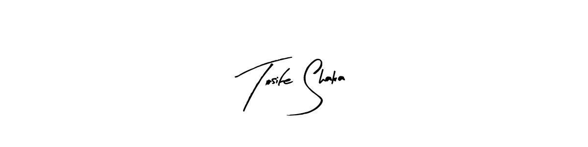 Arty Signature is a professional signature style that is perfect for those who want to add a touch of class to their signature. It is also a great choice for those who want to make their signature more unique. Get Tosife Shaka name to fancy signature for free. Tosife Shaka signature style 8 images and pictures png