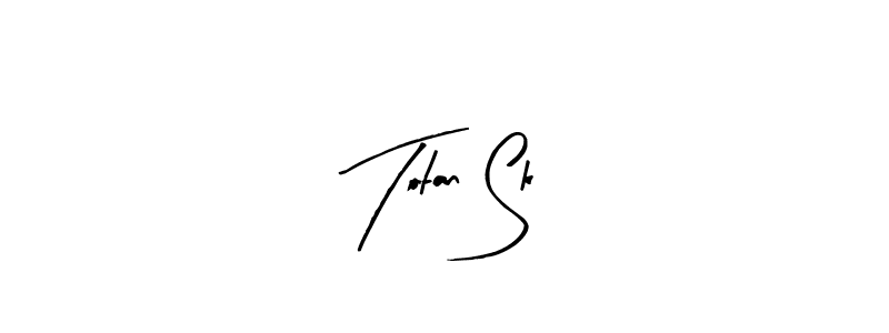 How to make Totan Sk signature? Arty Signature is a professional autograph style. Create handwritten signature for Totan Sk name. Totan Sk signature style 8 images and pictures png