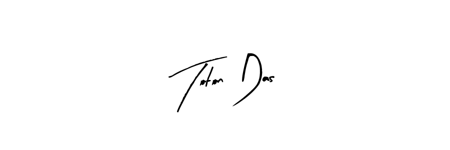 Design your own signature with our free online signature maker. With this signature software, you can create a handwritten (Arty Signature) signature for name Toton Das. Toton Das signature style 8 images and pictures png