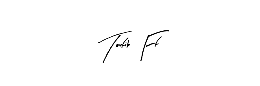 How to Draw Toufik Ff signature style? Arty Signature is a latest design signature styles for name Toufik Ff. Toufik Ff signature style 8 images and pictures png