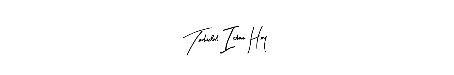 Also You can easily find your signature by using the search form. We will create Touhidul Islam Hoy name handwritten signature images for you free of cost using Arty Signature sign style. Touhidul Islam Hoy signature style 8 images and pictures png