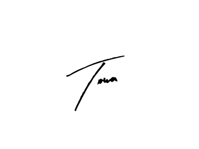 if you are searching for the best signature style for your name Towa. so please give up your signature search. here we have designed multiple signature styles  using Arty Signature. Towa signature style 8 images and pictures png