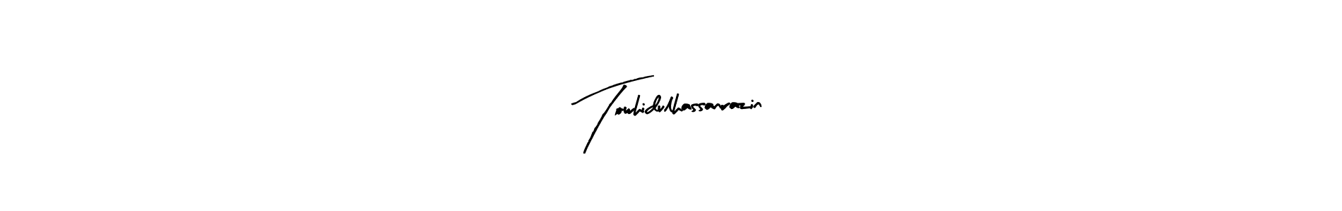 if you are searching for the best signature style for your name Towhidulhassanrazin. so please give up your signature search. here we have designed multiple signature styles  using Arty Signature. Towhidulhassanrazin signature style 8 images and pictures png