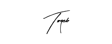 Give your name Toyeb an exquisite flair with the Arty Signature script font. Ideal for contracts, resumes, and formal letterheads. Toyeb signature style 8 images and pictures png