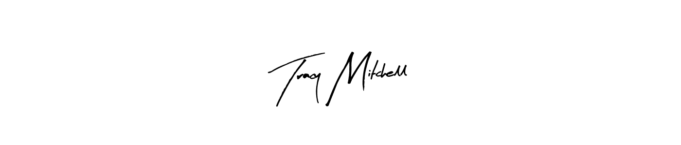 How to make Tracy Mitchell name signature. Use Arty Signature style for creating short signs online. This is the latest handwritten sign. Tracy Mitchell signature style 8 images and pictures png