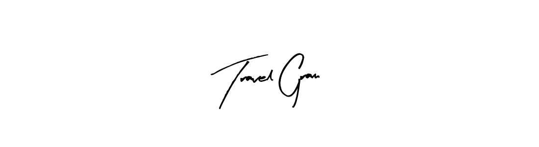 The best way (Arty Signature) to make a short signature is to pick only two or three words in your name. The name Travel Gram include a total of six letters. For converting this name. Travel Gram signature style 8 images and pictures png
