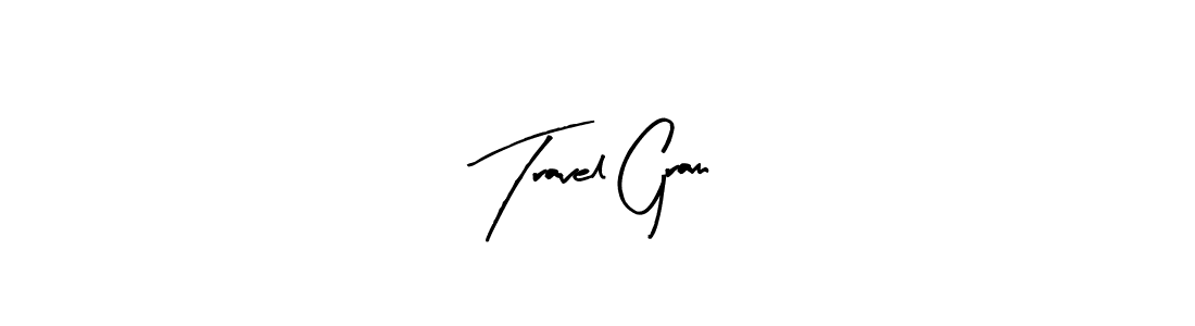 Similarly Arty Signature is the best handwritten signature design. Signature creator online .You can use it as an online autograph creator for name Travel Gram. Travel Gram signature style 8 images and pictures png