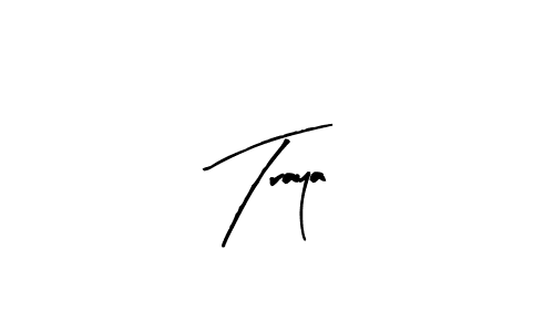 How to make Traya signature? Arty Signature is a professional autograph style. Create handwritten signature for Traya name. Traya signature style 8 images and pictures png