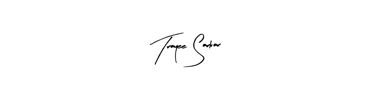 Create a beautiful signature design for name Trayee Sarkar. With this signature (Arty Signature) fonts, you can make a handwritten signature for free. Trayee Sarkar signature style 8 images and pictures png