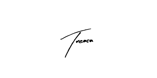 Create a beautiful signature design for name Treasa. With this signature (Arty Signature) fonts, you can make a handwritten signature for free. Treasa signature style 8 images and pictures png