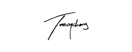 Try this chic Trecychong handwritten sign style. Using Arty Signature font elements, it gives your name a sleek, memorable identity. Trecychong signature style 8 images and pictures png