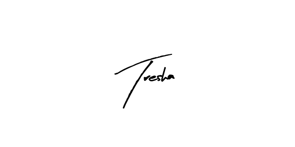 Make a beautiful signature design for name Tresha. Use this online signature maker to create a handwritten signature for free. Tresha signature style 8 images and pictures png