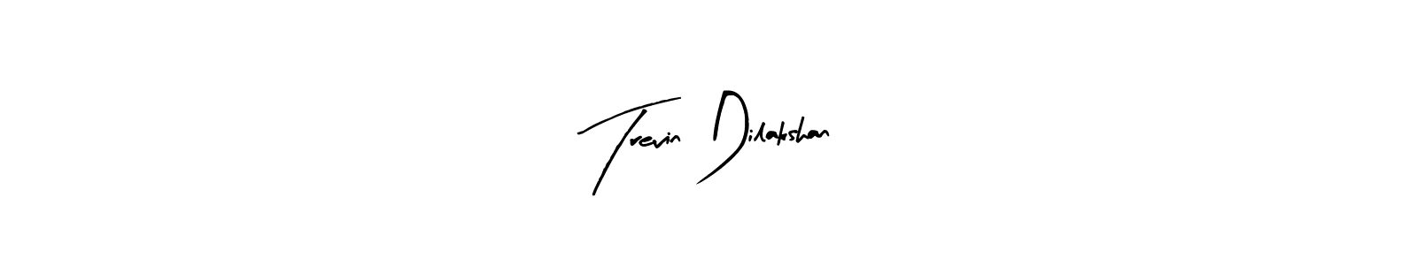 Arty Signature is a professional signature style that is perfect for those who want to add a touch of class to their signature. It is also a great choice for those who want to make their signature more unique. Get Trevin Dilakshan name to fancy signature for free. Trevin Dilakshan signature style 8 images and pictures png