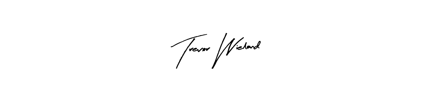 Similarly Arty Signature is the best handwritten signature design. Signature creator online .You can use it as an online autograph creator for name Trevor Wieland. Trevor Wieland signature style 8 images and pictures png