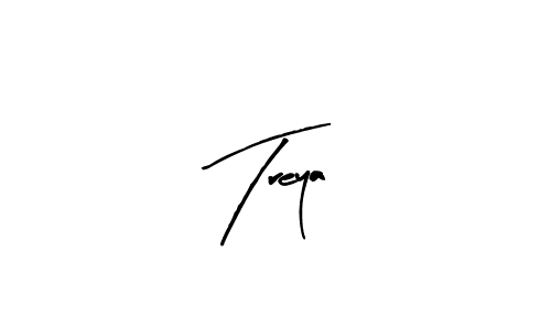 Create a beautiful signature design for name Treya. With this signature (Arty Signature) fonts, you can make a handwritten signature for free. Treya signature style 8 images and pictures png