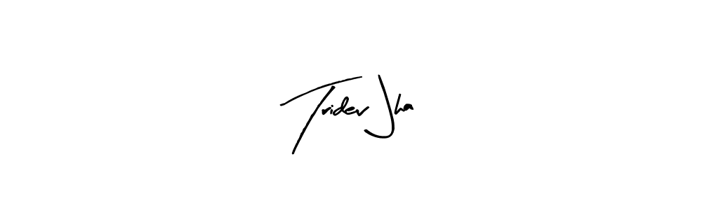 Also we have Tridev Jha name is the best signature style. Create professional handwritten signature collection using Arty Signature autograph style. Tridev Jha signature style 8 images and pictures png