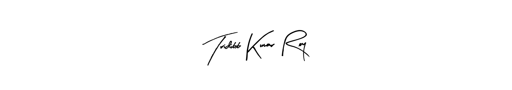 How to make Tridibb Kumar Roy name signature. Use Arty Signature style for creating short signs online. This is the latest handwritten sign. Tridibb Kumar Roy signature style 8 images and pictures png