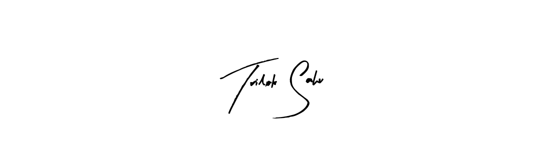 Create a beautiful signature design for name Trilok Sahu. With this signature (Arty Signature) fonts, you can make a handwritten signature for free. Trilok Sahu signature style 8 images and pictures png