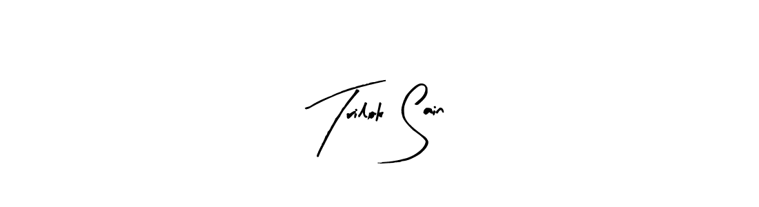 Use a signature maker to create a handwritten signature online. With this signature software, you can design (Arty Signature) your own signature for name Trilok Sain. Trilok Sain signature style 8 images and pictures png