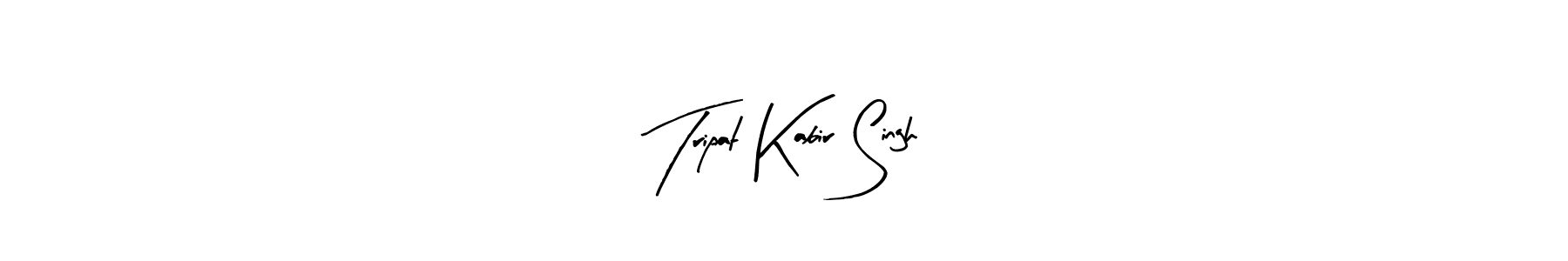 Arty Signature is a professional signature style that is perfect for those who want to add a touch of class to their signature. It is also a great choice for those who want to make their signature more unique. Get Tripat Kabir Singh name to fancy signature for free. Tripat Kabir Singh signature style 8 images and pictures png