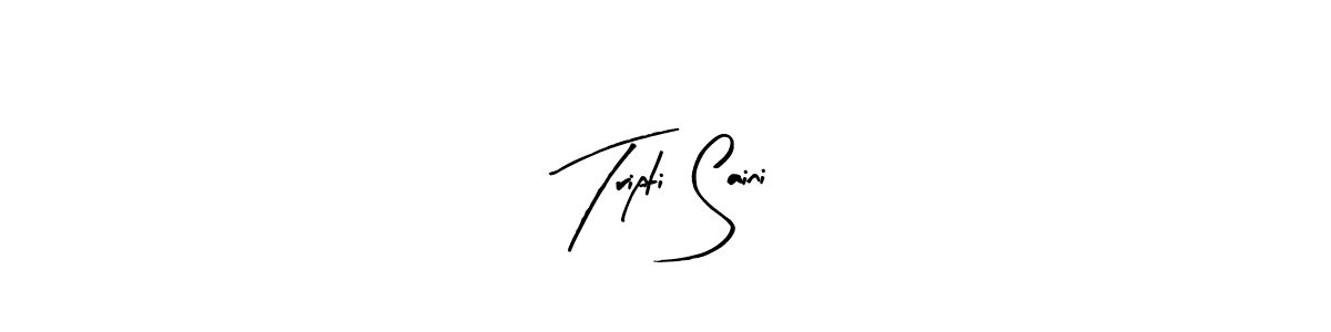 Make a beautiful signature design for name Tripti Saini. Use this online signature maker to create a handwritten signature for free. Tripti Saini signature style 8 images and pictures png
