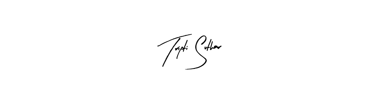 Make a beautiful signature design for name Tripti Suthar. Use this online signature maker to create a handwritten signature for free. Tripti Suthar signature style 8 images and pictures png