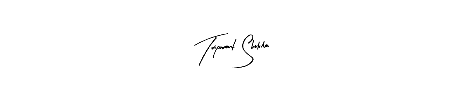 How to make Tripurant Shukla name signature. Use Arty Signature style for creating short signs online. This is the latest handwritten sign. Tripurant Shukla signature style 8 images and pictures png